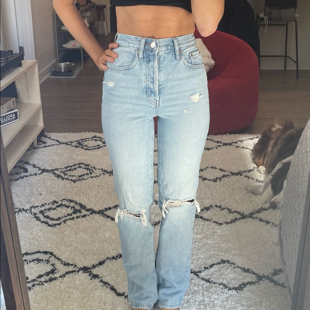 Pacsun distressed dad jeans! Never got around to wearing, perfect condition.